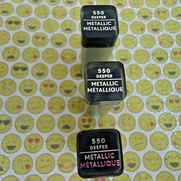 Lot of 3 Covergirl  Metallic Lipstick #550 Deeper - Picture 2 of 3